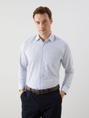 Lc Waikiki Yeni Sezon Regular Fit Uzun Kollu Ekose Gabardin Erkek Gömlek