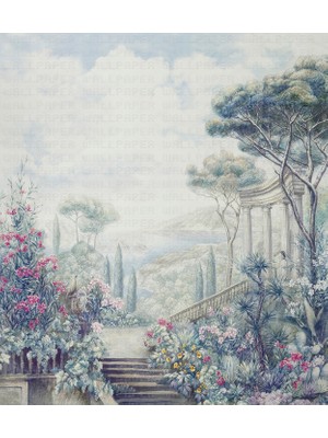 Arterior Wallpaper Antik Dönem Saray Bahçesi Poster Duvar Kağıdı