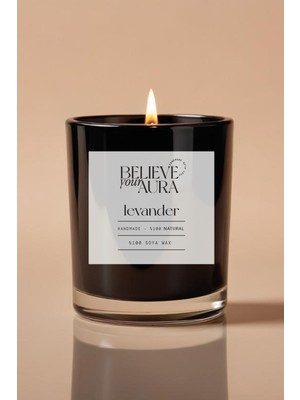 PremiumPort Lavanta Kokulu Doğal Soya Bardak Mum, Aromaterapi ve Dekorasyon Için