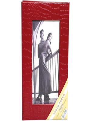 Angelphoto 13X18CM 100’LÜK Deri Fotoğraf Albümü / -14LPP57100 Kırmızı
