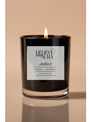 PremiumPort Amber Kokulu Soya Mum 250 Cc, Aromaterapi ve Şık Dekorasyon Fırsatı