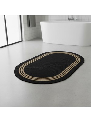 Comfort Craft Hasır Çizgili Jüt Paspas | Banyo | Balkon | Doğal | Yıkanabilir | 60X100 cm