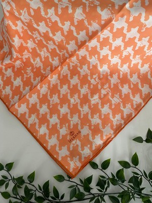 İpekhan Kazayağı Desen Ince Pamuk Eşarp