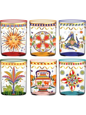 Baci Milano Dolce Vita 6'lı Cam Bardak Seti 370 ml