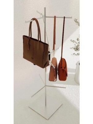 Md Vitrin Dekorasyon Dayanıklı Metal Çanta Aksesuarlık Stand