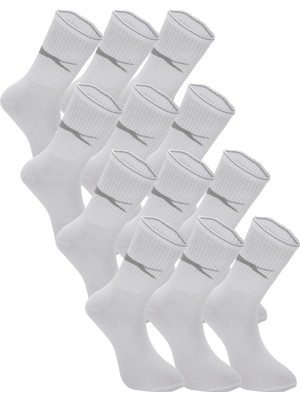 Slazenger Jago 12 Li Set Erkek  Beyaz Çorap