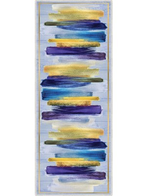 Modern Dekoratif Yıkanabilir Kaymaz Taban Halı – Ince, Yumuşak Salon Halısı, Mutfak Halısı ve Yolluk