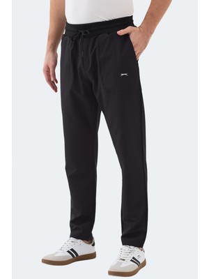 Slazenger Manus Erkek Cepli Siyah Eşofman Altı