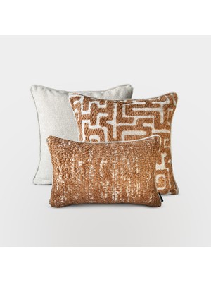 Lidoma Home "stone & Amber & Maze" Kırlent Kılıfı Seti