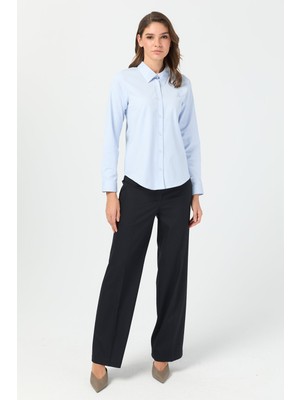 Esswaap Milano Saten Gömlek  Mavi