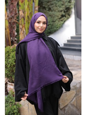 İmaj Butik Mor Ipekhan Pamuk Jakarlı Şal