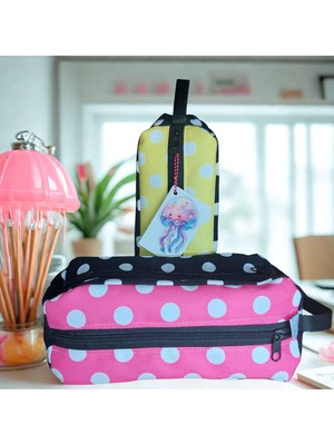 Aduşka Home 4 Gözlü 2 Renkli Quatro Kalemkutu /makyaj Çantası / Düzenleyici (Tekli Satılır)