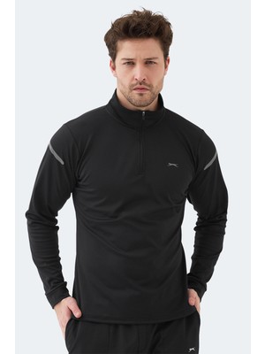 Slazenger Intımate I Erkek Dik Yaka Fermuarlı Sarı Sweatshırt