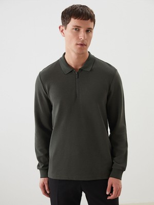 Lc Waikiki Yeni Sezon Polo Yaka Uzun Kollu Erkek Sweatshirt