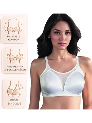 Bipamuk Kadın Iç Giyim C Kap Balensiz Toparlayıcı Sütyen