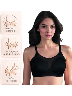 Bipamuk Kadın Iç Giyim C Kap Balensiz Toparlayıcı Sütyen