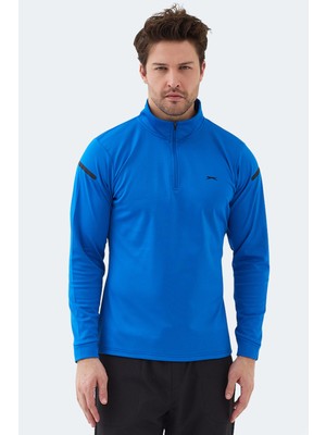 Slazenger Intımate I Erkek Dik Yaka Fermuarlı Sarı Sweatshırt