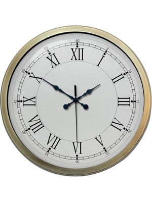 Zentime Retro Modern Roma Rakamlı 40 cm Metal Duvar Saati