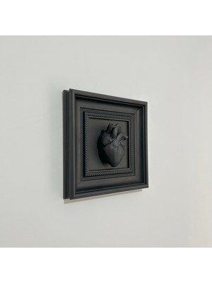 Dokulu Ruhlar Sevgililer Gününe Özel, Modern Çerçeveli Kalp Duvar Dekoru, Vintage Duvar Süsü