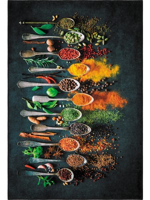 Homefesto Modern Dekoratif Yıkanabilir Kaymaz Taban Halı – Ince, Yumuşak Salon Halısı, Mutfak Halısı ve Yolluk