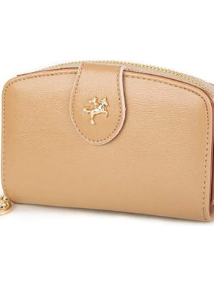 Nas Bag Kadın Çoklu Kart Bölmeli Cüzdan - Kum