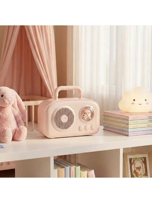 Store Mania Sevimli Tasarımlı Taşınabilir Radyolu Bluetooth Hoparlör Pembe STRMIA-RSTTT34