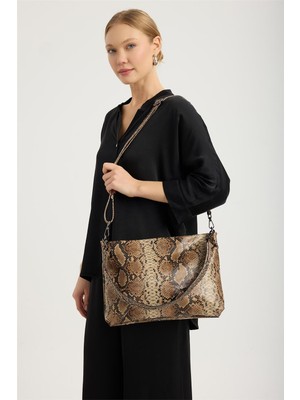 Home Store Piton Desenli Çanta