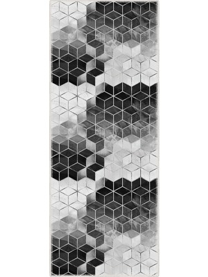 Modern Dekoratif Yıkanabilir Kaymaz Taban Halı – Ince, Yumuşak Salon Halısı, Mutfak Halısı ve Yolluk