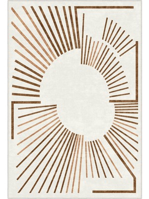 Homefesto Modern Dekoratif Yıkanabilir Kaymaz Taban Halı – Ince, Yumuşak Salon Halısı, Mutfak Halısı ve Yolluk