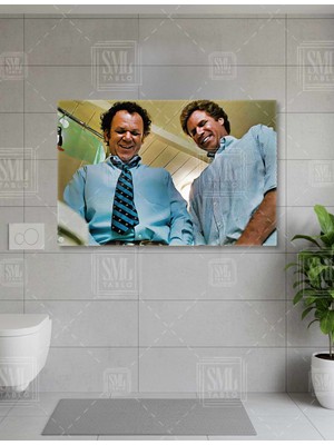 SML Tablo Üvey Kardeşler Filmi Komik Banyo Dekoru Bathroom Yatay Kanvas Tablo