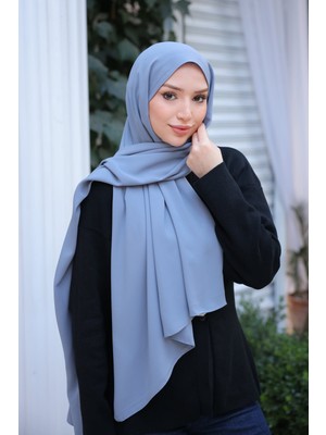 İmaj Butik Koyu Gri Five Medine Ipeği Şal