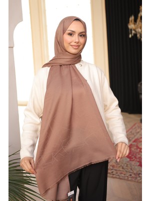 İmaj Butik Koyuv Vizon Ipekhan Pamuk Jakarlı Şal