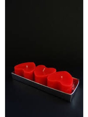 PremiumPort Renkli Kalpli 3'lü Mum Seti, Sıcak Atmosfer Yaratır