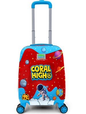 Coral High Kids Astronot Uzay Desenli Çocuk Valizi 16696
