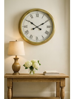 Zentime 60 cm Gold Lüks Duvar Saati
