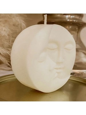 PremiumPort Şık Dekoratif Güneş ve Ay Temalı Kokulu Mum Seti