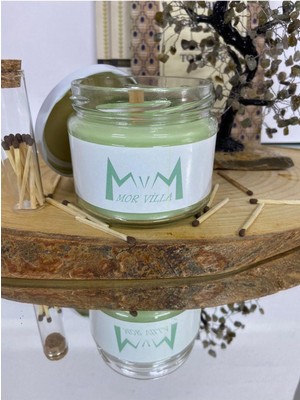 PremiumPort Renkli Cam Kavanoz Kokulu Mum, Dekoratif ve Uzun Süre Yanıcı Soya Mum