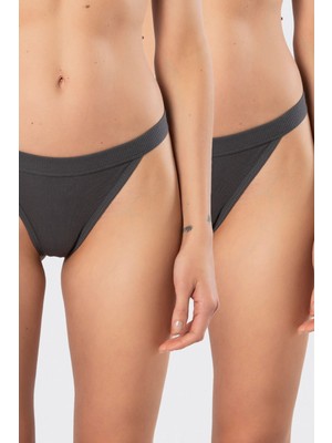 Türen Kadin Likrali Ribana String 2'li Paket