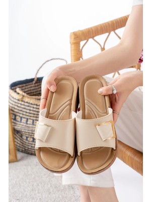 Slipcat Kadın Ultra Yumuşak Soft Taban Dolgu Topuk Ortopedik Içi Pedli Günlük Anne Terliği