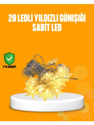 Mestore Yıldız LED Işık 5 Metre Dekoratif Aydınlatma Günışığı
