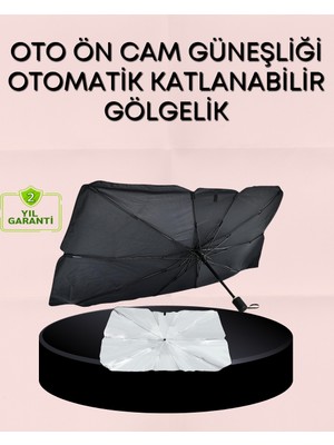 Mestore Uv Korumalı Şemsiye Tipi Oto Güneşliği - Geniş Araç Uyumu