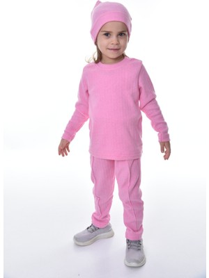 Buufuu Kız Çocuk Bereli Pamuk Uzun Kol Alt Üst Takım