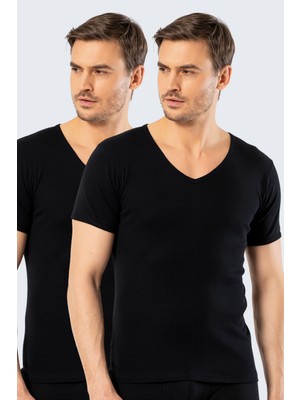 Cacharel Erkek Derin V Yaka Fanila 2'li Paket