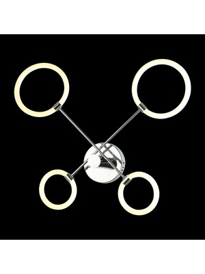 Lucea Pontı 4 Lu Ledlı Krom Plafonyer 39W 3000K