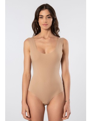 Türen Kadin Lazer Kesim Pamuklu Çitçitli Body