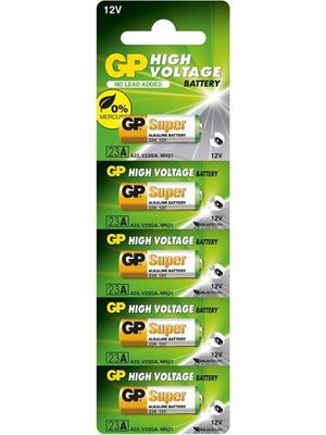 Gp Pil 23A 12V Alkalin 5li Paket