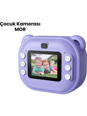 Mestore Termal Baskı Özellikli Mini Kamera Mor