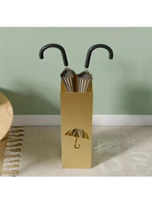 Es Dekor Altın / 1 Adet Avrupa Tarzı Demir Çantası - Su Geçirmez Koridor Depolama Rafı