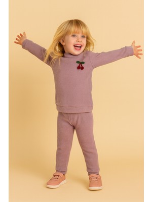 Buufuu Kız Çocuk Takım Pamuklu Uzun Kollu Alt Üst Takım