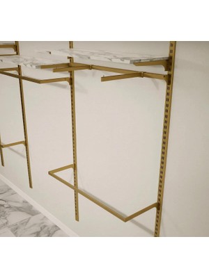 Md Vitrin Dekorasyon Askılık Sistemi , Giyinme Odası Raf-Askılık Sistemi, Raf Sistemi, Mağaza Raf Sistemi 185X200 cm